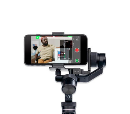 Phone running TVU Anywhere